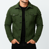 Men’s Casual Solid Denim Jacket