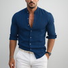 Men’s Slim Fit Mandarin Collar Shirt