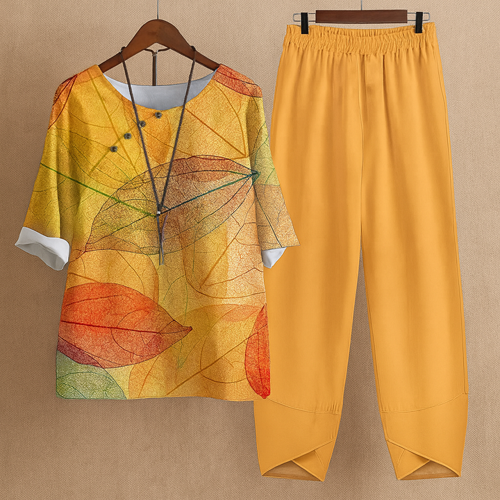 Perfectly Comfortable Elegant Floral 2 Piece Set