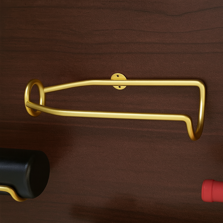 5 pcs Set Elegant Wall Mounted Iron Wine Rack Storage