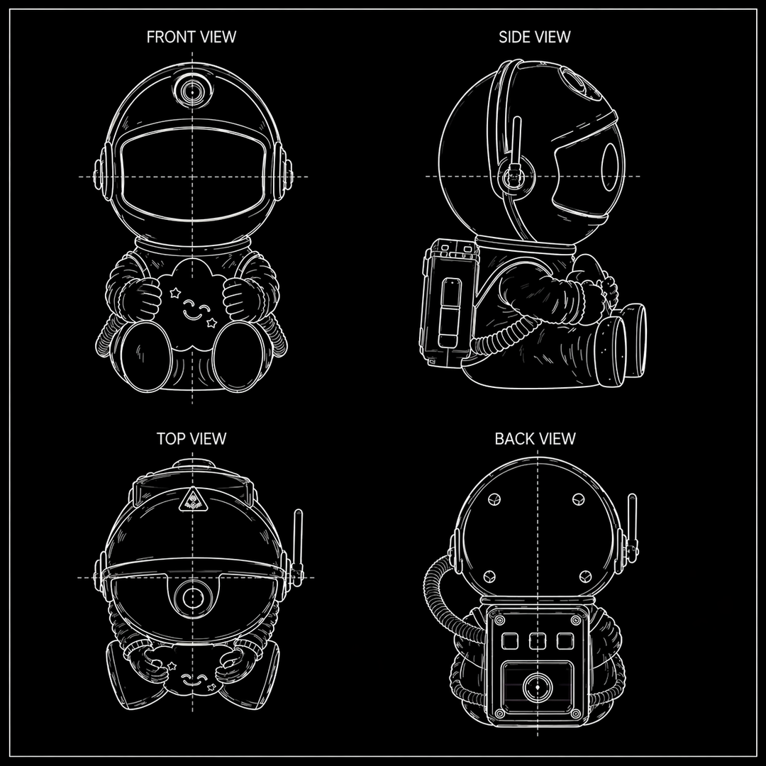 Astronaut Galaxy Projector