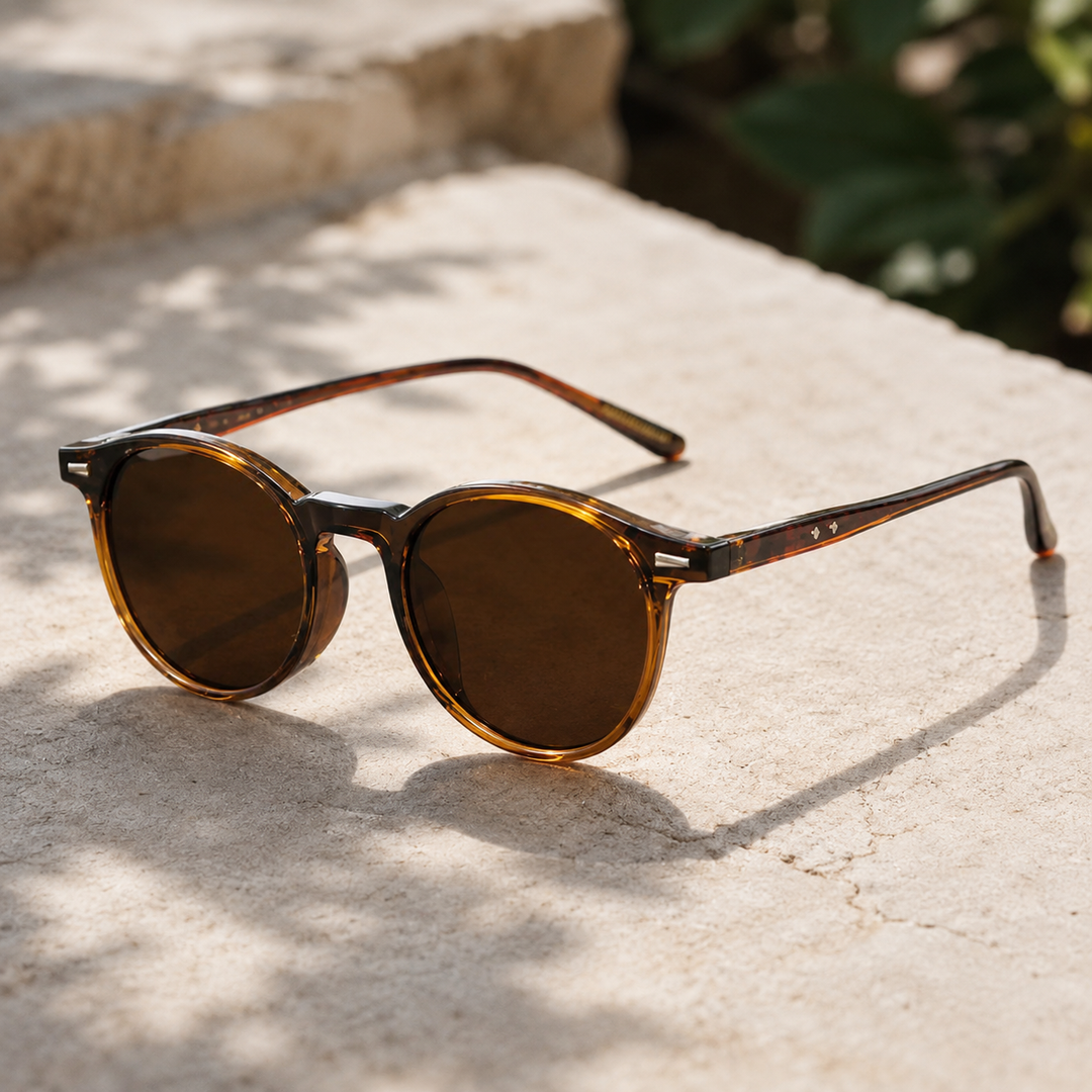 Ronde Zonnebril Gepolariseerd Voor Dames – UV400 Retro look