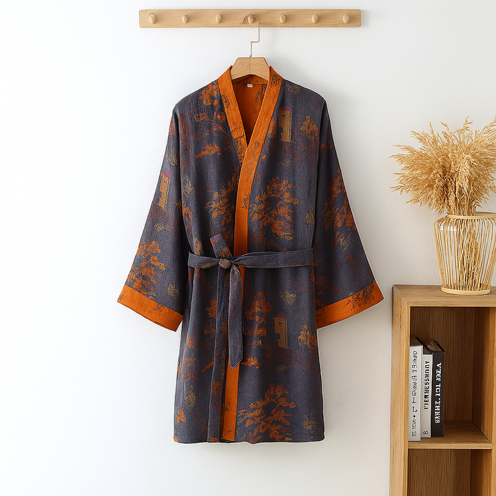 Lightweight Men’s Cotton Kimono Robe