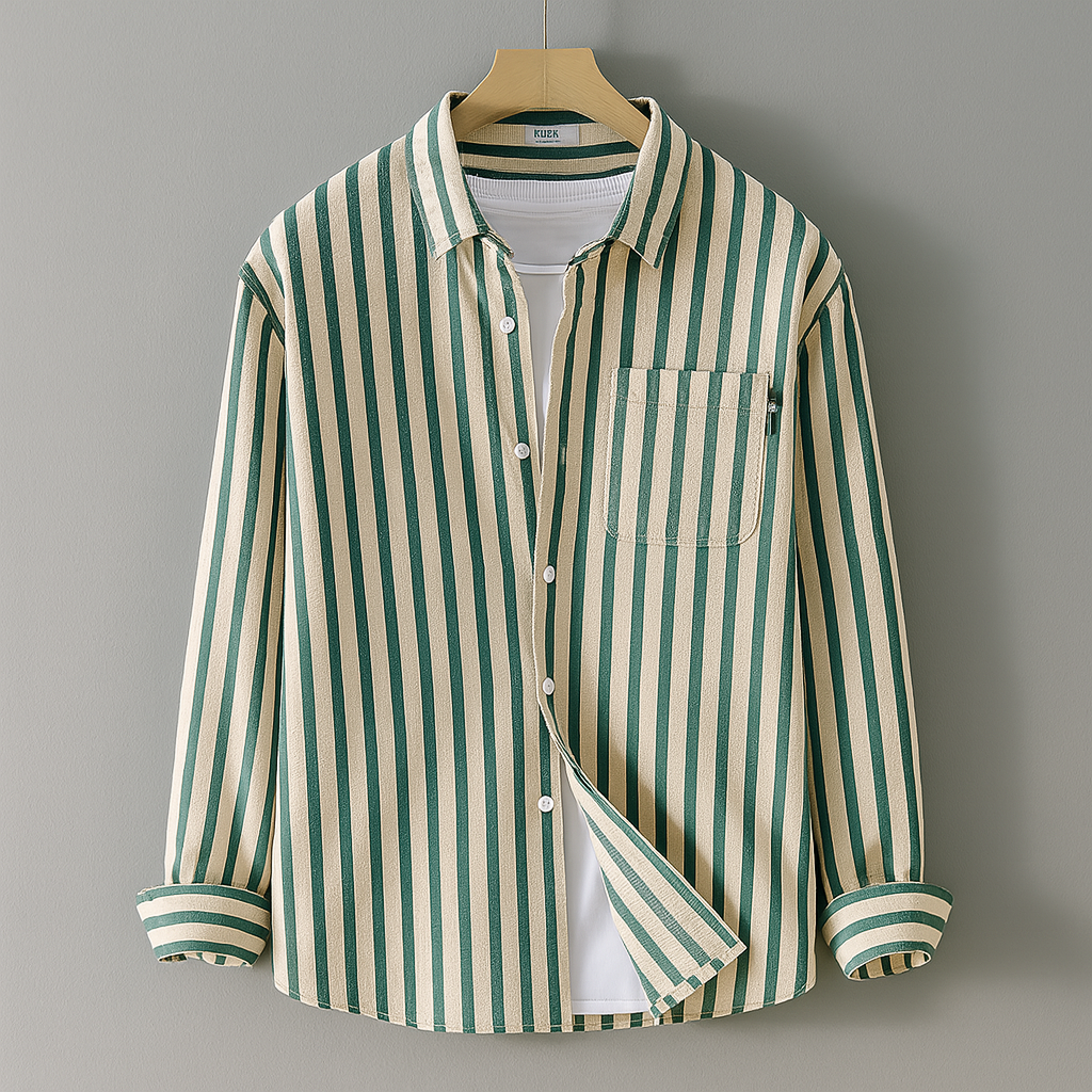 Casual Long Sleeve Style with Chest Pocket