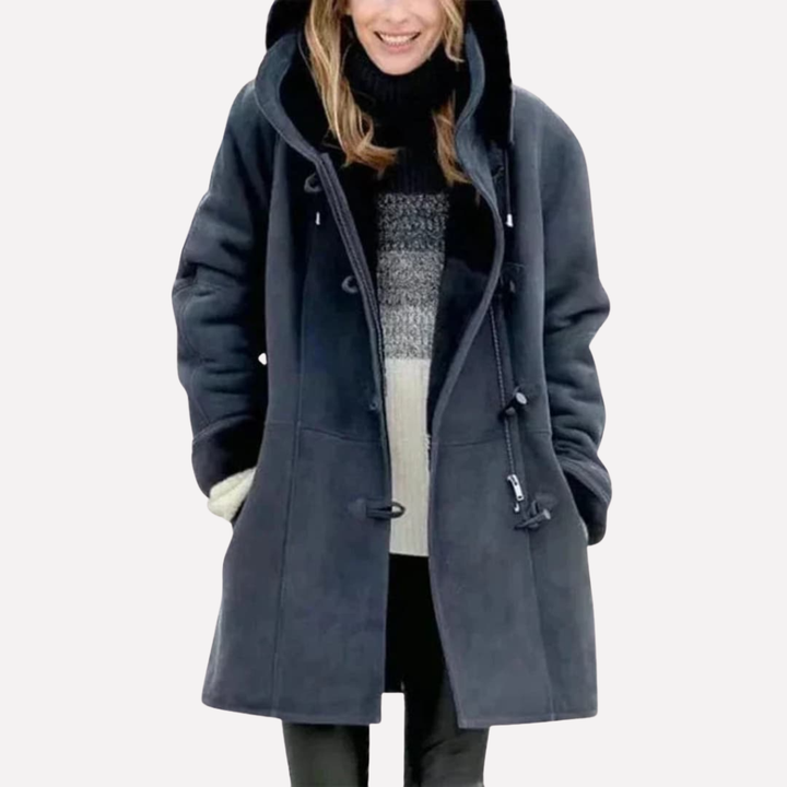 Women’s Jacket with Hood and Toggle Closure