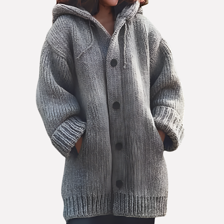 Women’s Hooded Cardigan with Long Cut