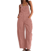 Women's Wide-Leg Corduroy Overalls – Casual Utility Jumpsuit