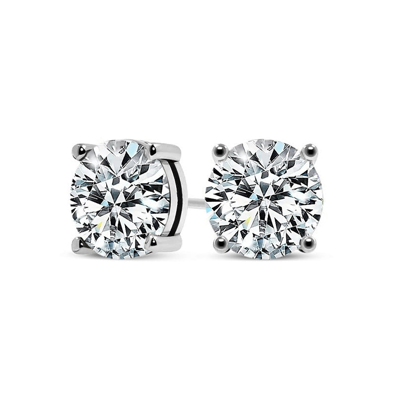 Elegant White Gold Earrings with Subtle Shine