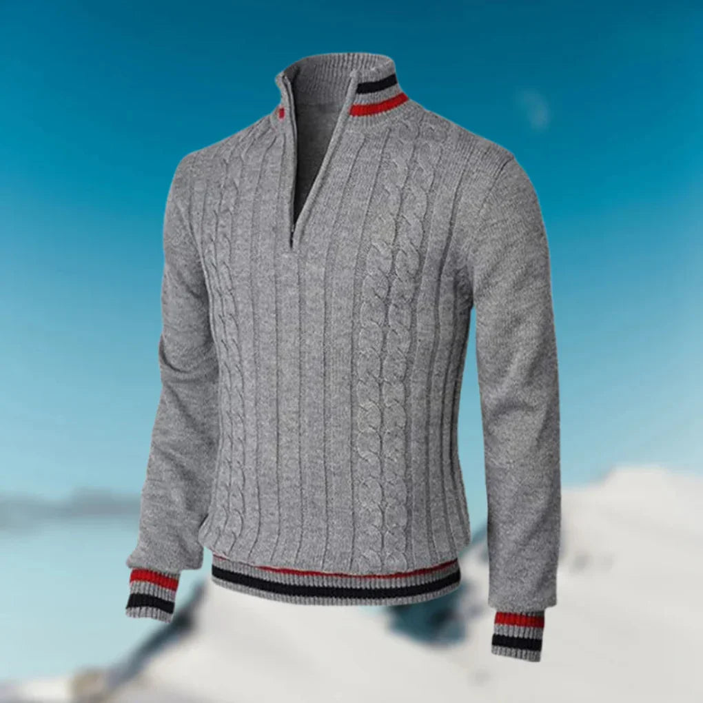 Elegant Men’s Sweater with Collar