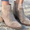 Trendy Studded Ankle Booties