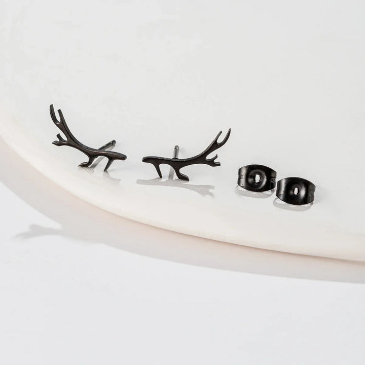 Deer Antler Stud Earrings
