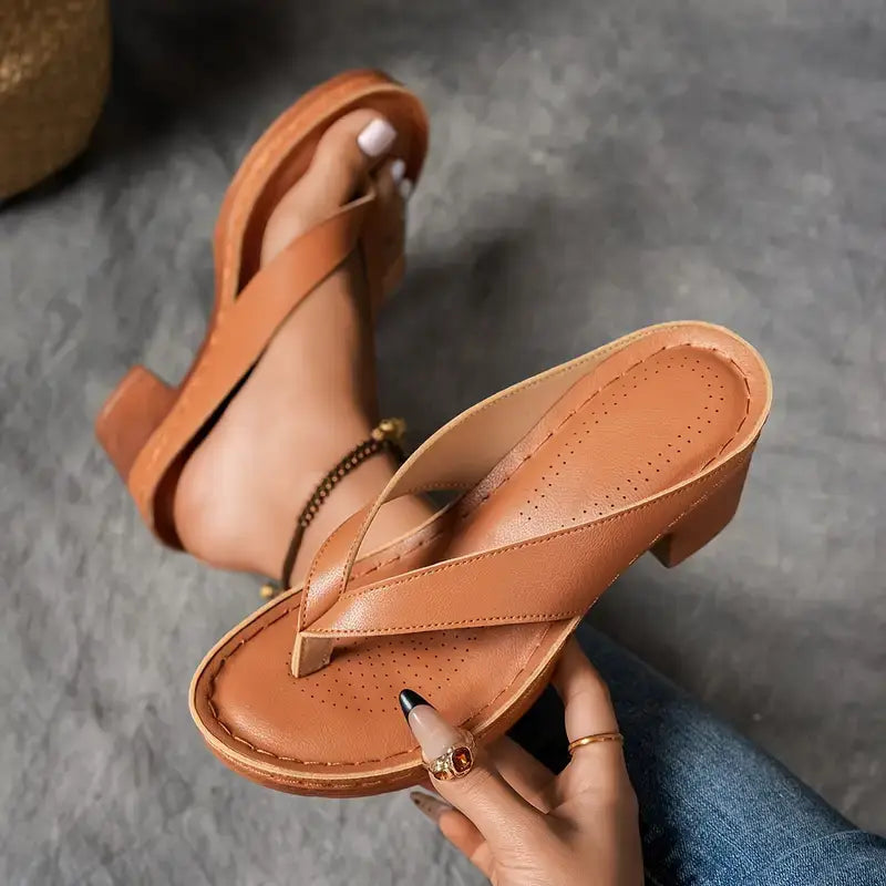 Orthopedic Slip-On Sandal Heels