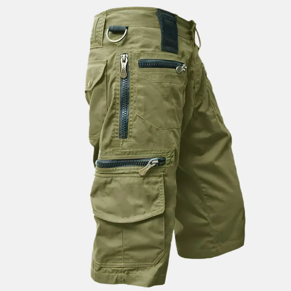 Men’s Utility Cargo Shorts with Knee-Length Fit