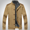 Men’s Knit Jacket – Plush-Lined for Added Warmth
