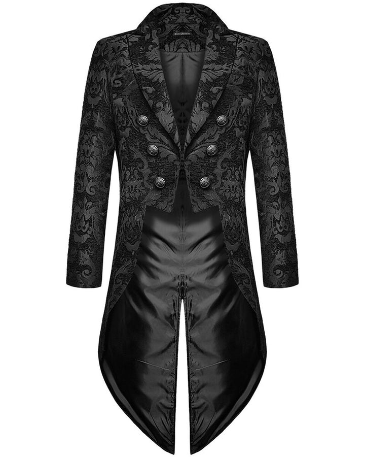 Men's Gothic Jacket with Brocade Design - Victor