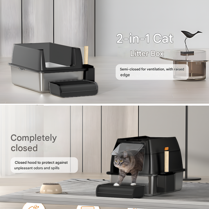 Stainless Steel Cat Litter Box Base