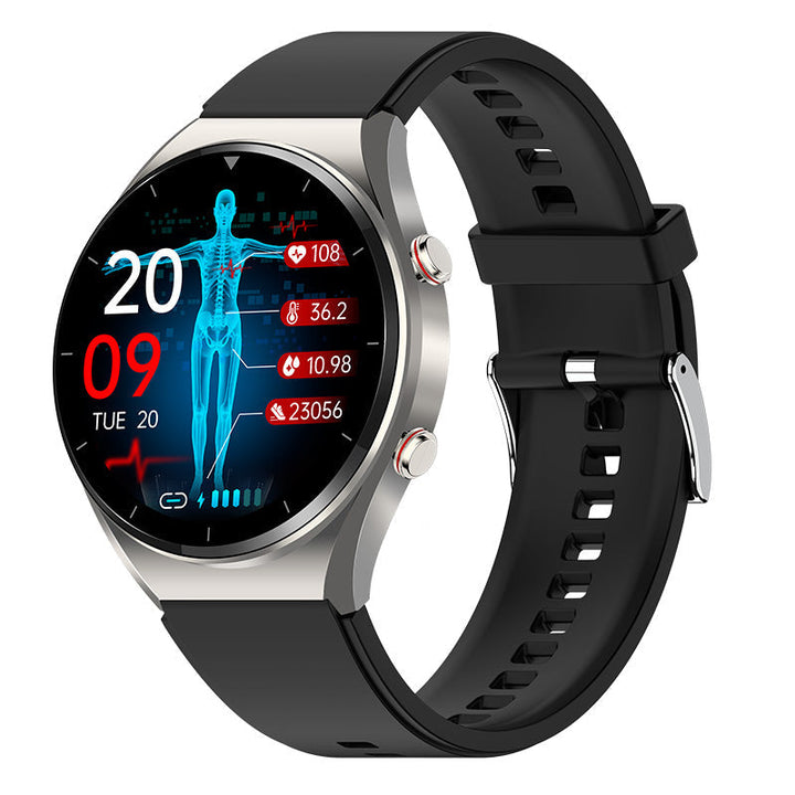 One-Click Blood Glucose Measurement|Blood Glucose Blood Pressure ECG|ECG HRV Heart Rate Monitoring Smart Health Watch