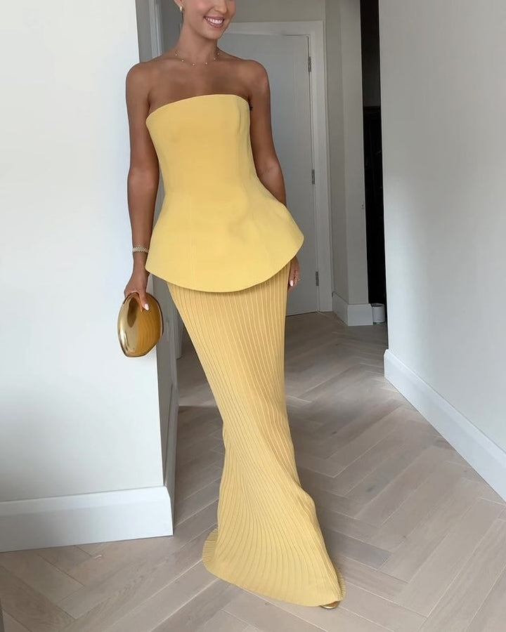 Women's Strapless Maxi Dress