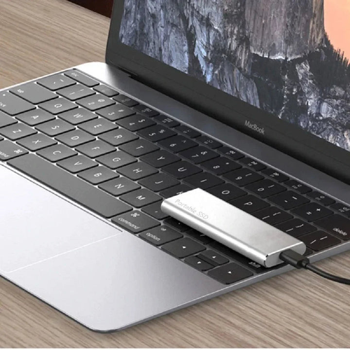 4 TB portable external hard drive with USB-C for data storage
