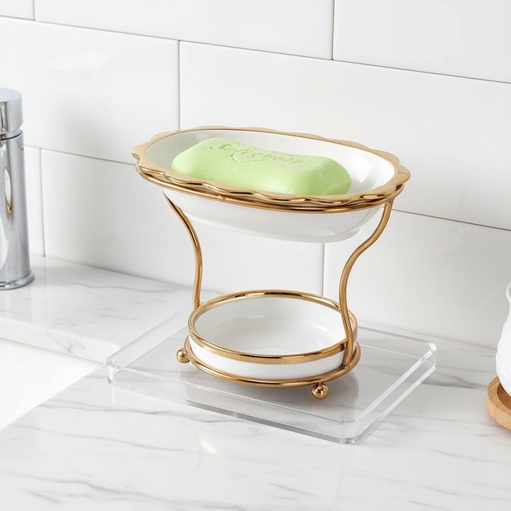 Raised Porcelain Soap Dish - DryGrace