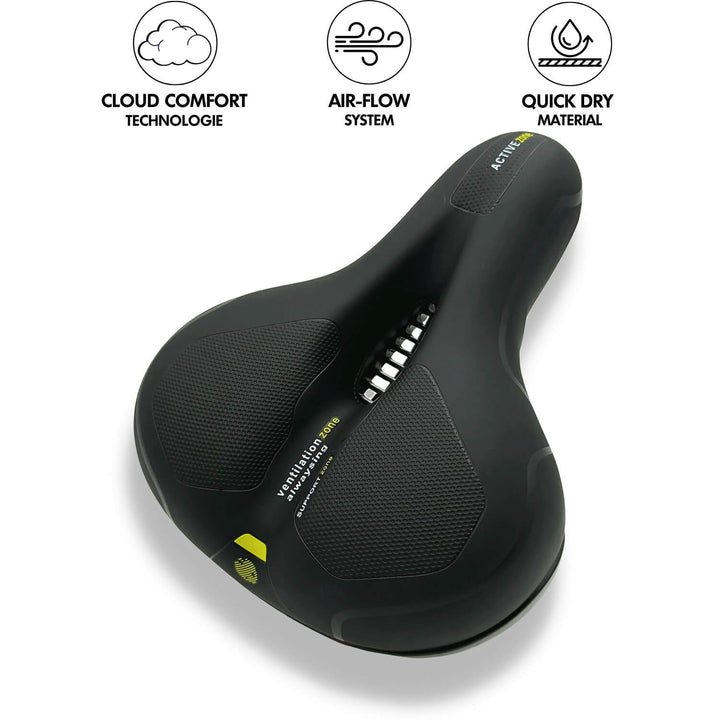 Bicycle saddle | Ergonomic comfort | Shock-absorbing design