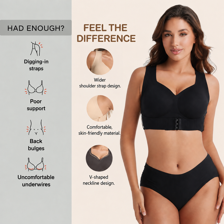 Supportive Posture-Correcting Bra