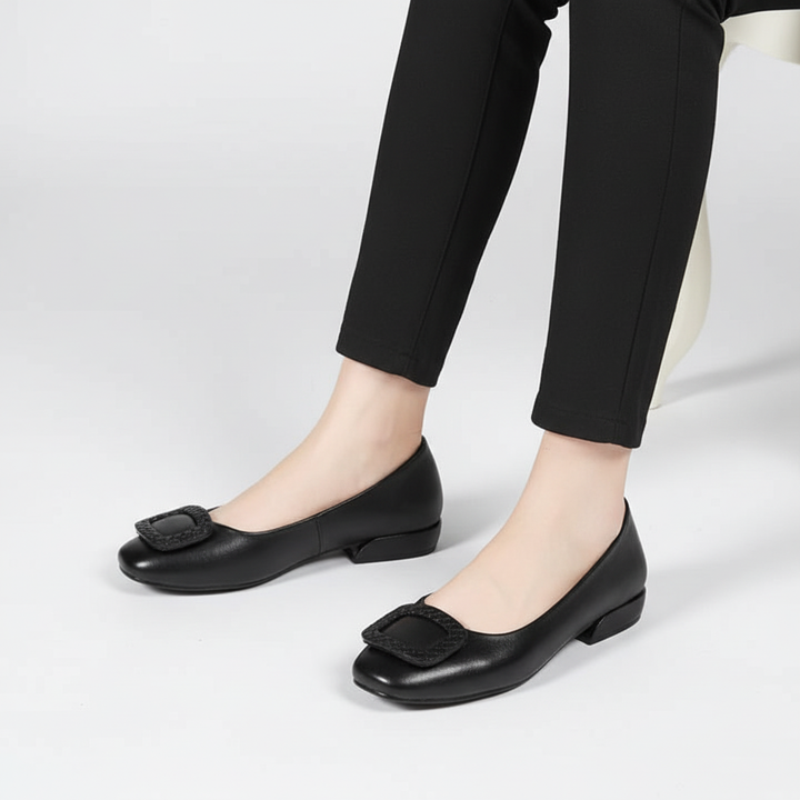 Flats Comfort Shoe With Heel - Josephine