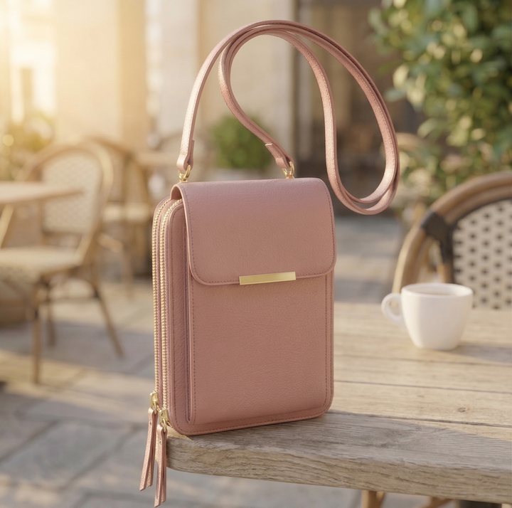 Women's Crossbody Phone Wallet Bag with Touchscreen Window