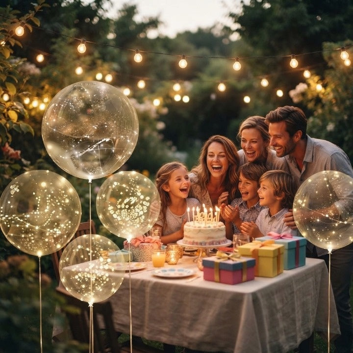 LED Balloon Set (10-pack) – Warm Light, No Mains Power Required, For Any Occasion