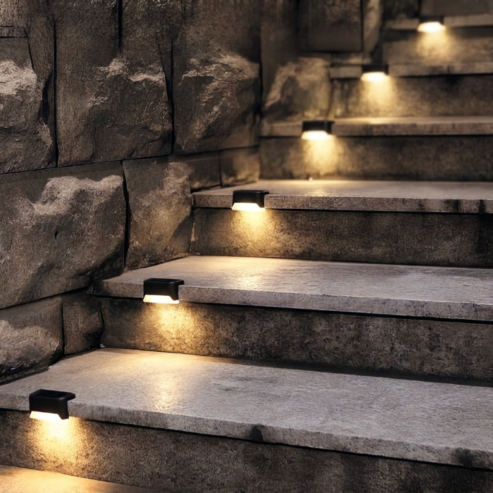 Solar Step Lights, Set of 8 – Self-Charging, Automatic On/Off