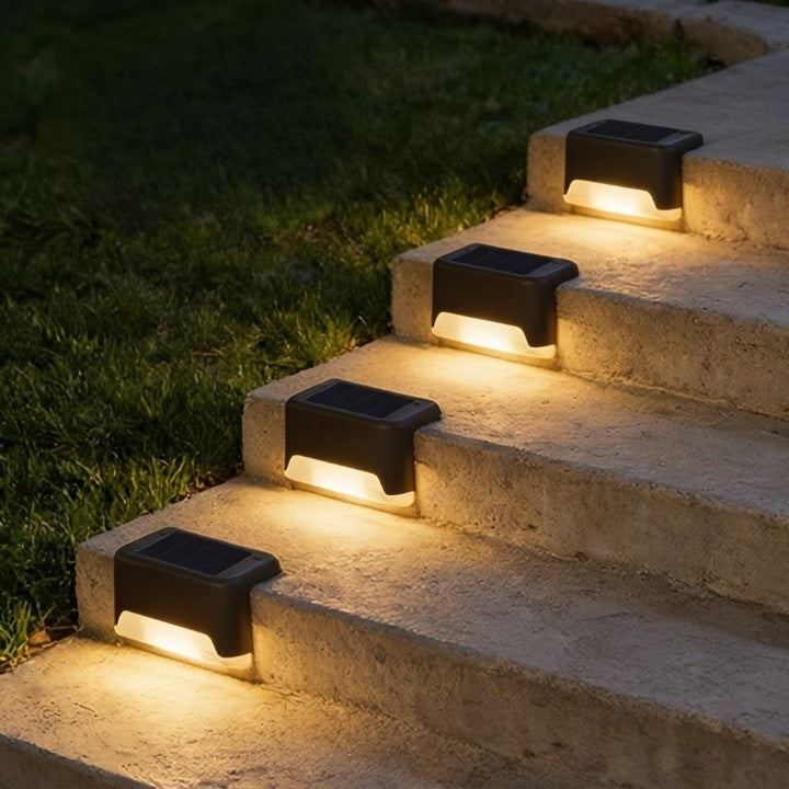 Solar Step Lights, Set of 8 – Self-Charging, Automatic On/Off