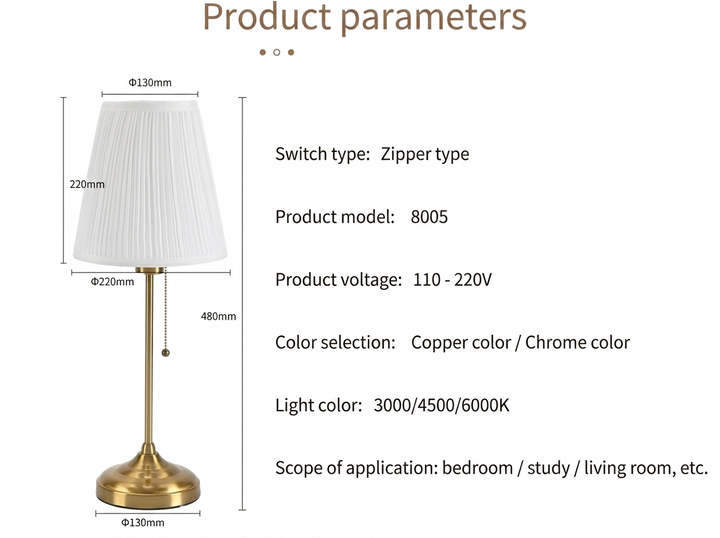 Classic Table Lamp | Cordless | Three Light Modes