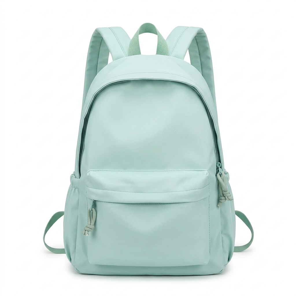 Women's Lightweight Nylon School Backpack in Pastel Colors