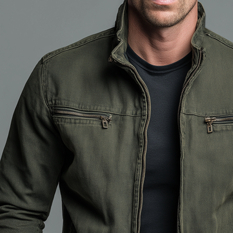 Men's Jacket | Vintage Design with Zip