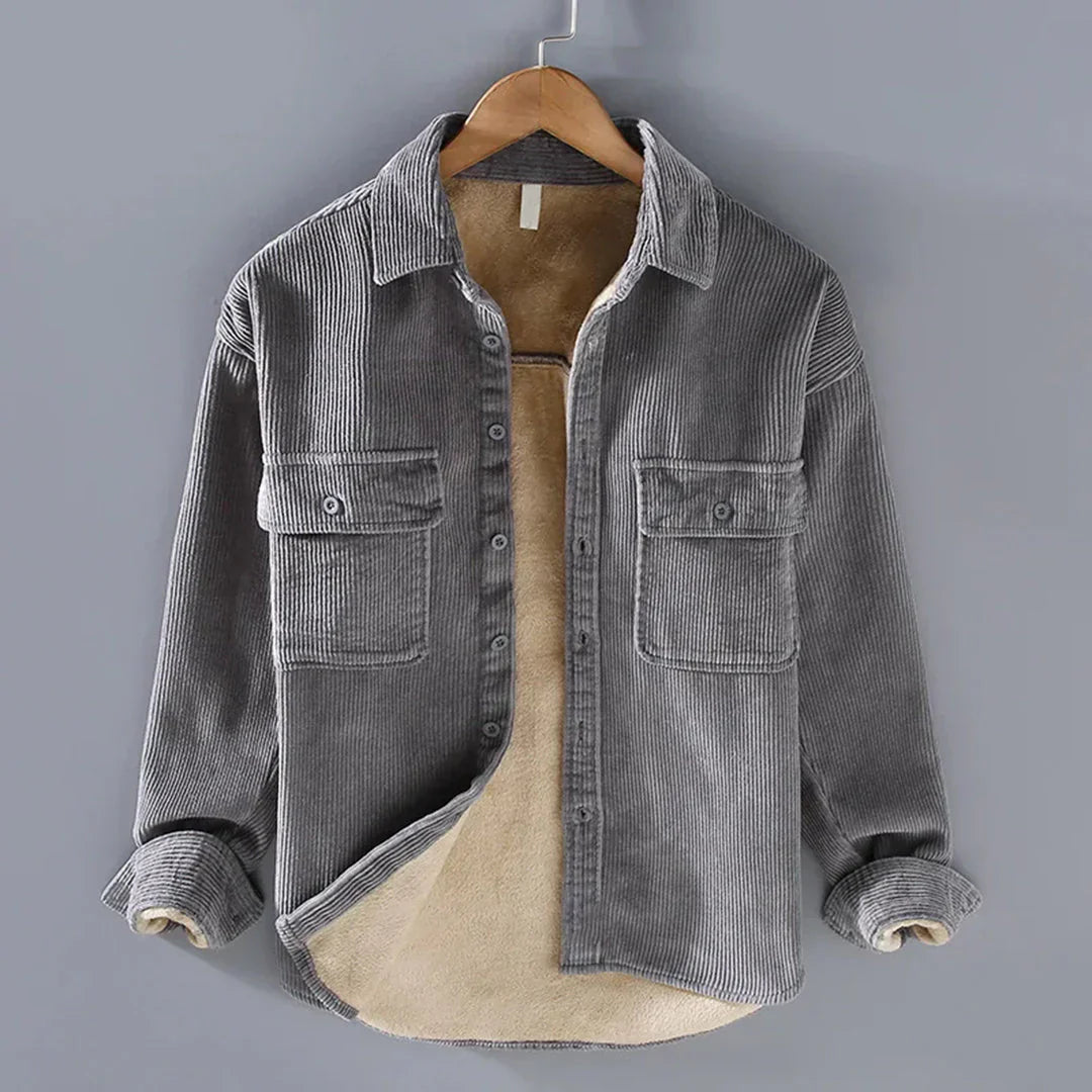 Warm Vintage Casual Men's Shirt