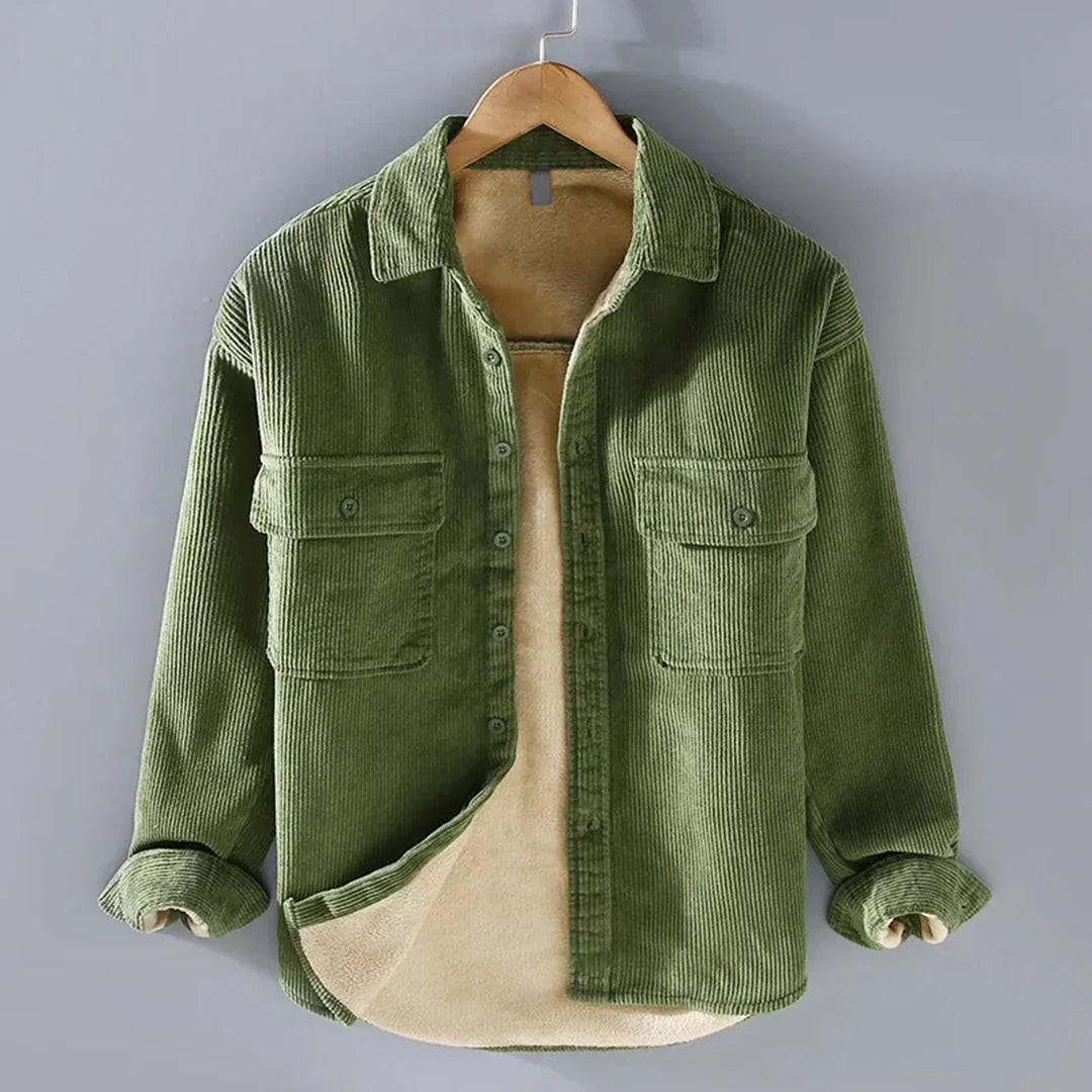 Warm Vintage Casual Men's Shirt