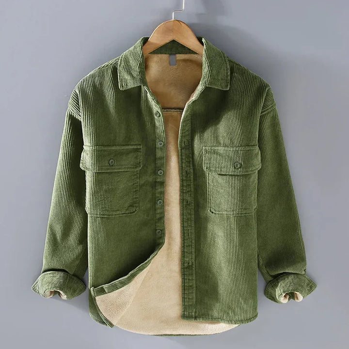 Warm Vintage Casual Men's Shirt