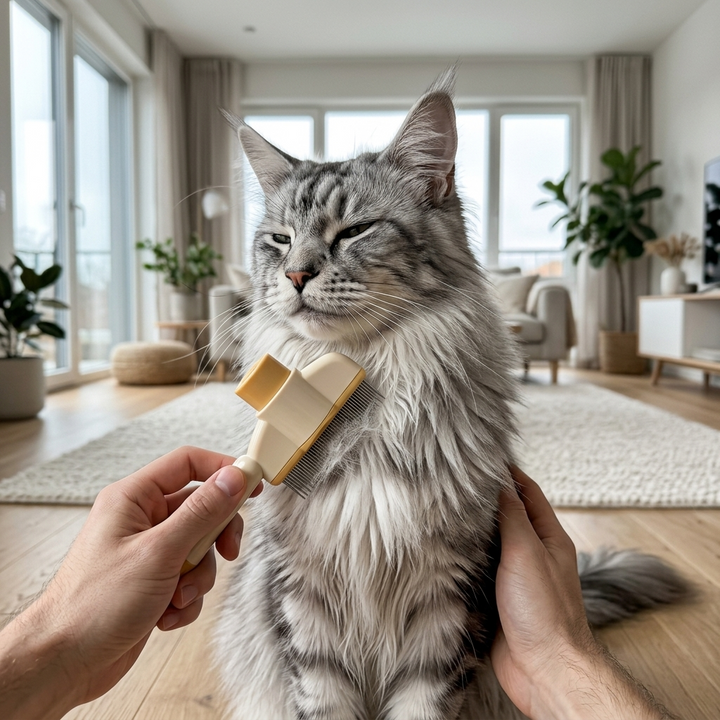 Self-Cleaning Grooming Comb for Dogs and Cats