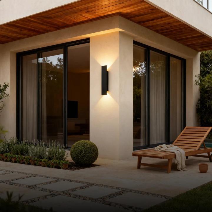 Outdoor LED Wall Light with Up and Down Lighting – Weatherproof, IP65 Rating