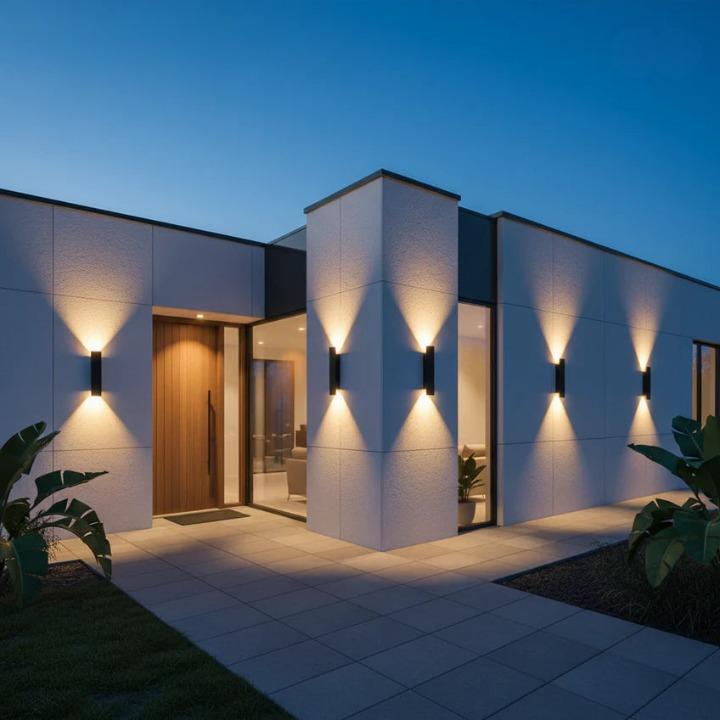 Outdoor LED Wall Light with Up and Down Lighting – Weatherproof, IP65 Rating