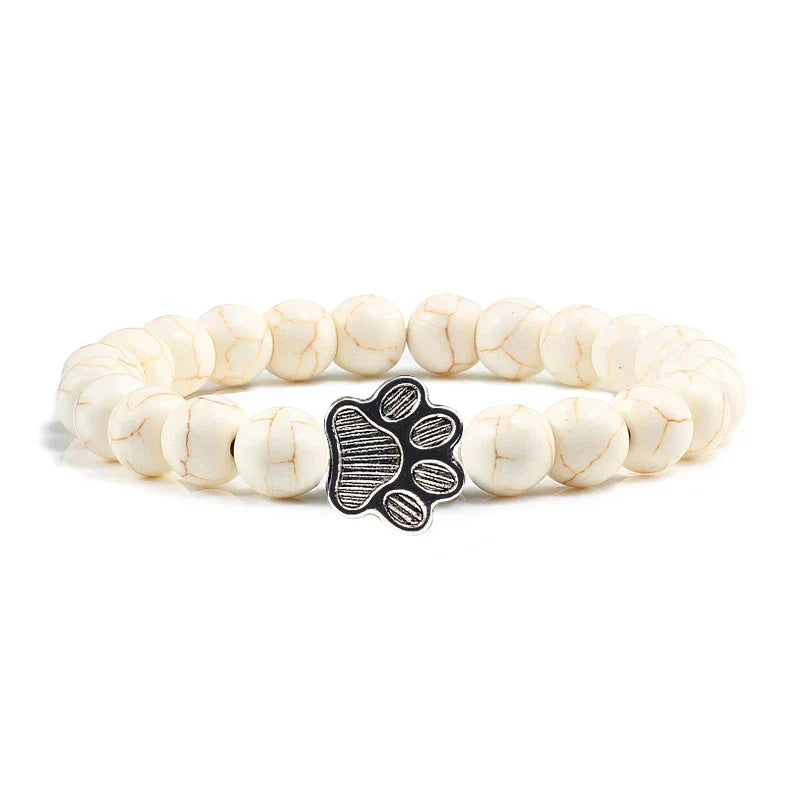 Knotted Paw Bracelet – Natural Stone Design