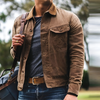 Men’s Vintage Rugged Button-Front Outdoor Jacket