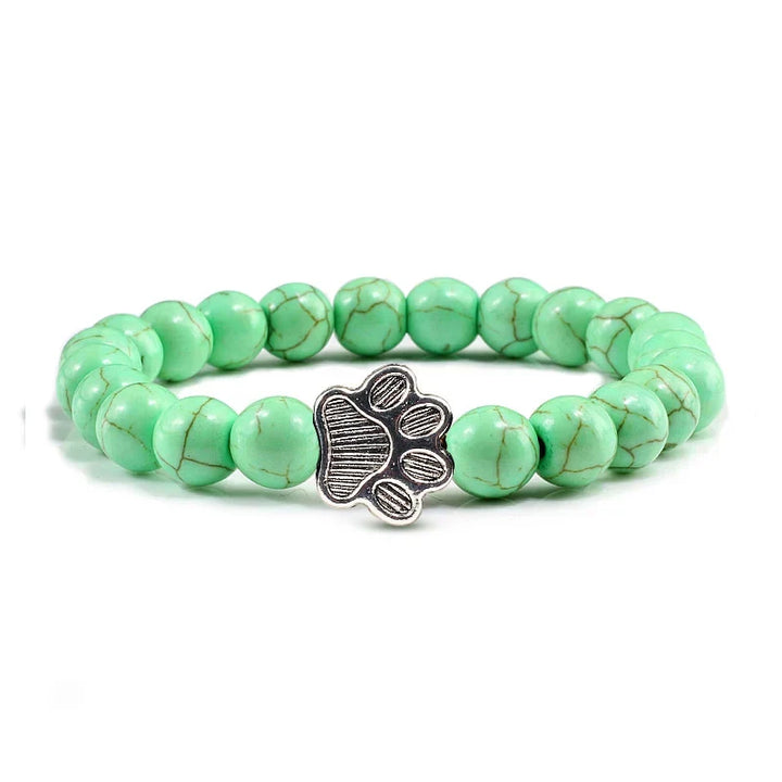 Knotted Paw Bracelet – Natural Stone Design
