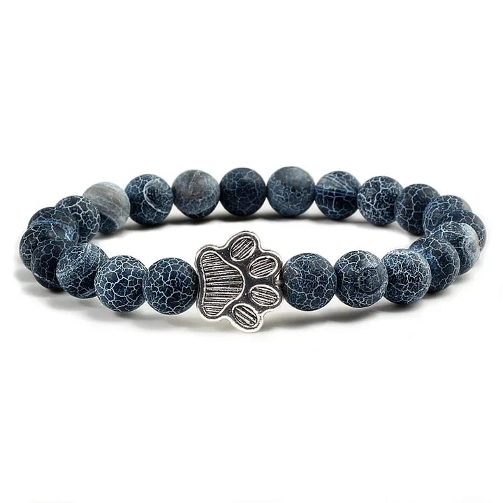 Knotted Paw Bracelet – Natural Stone Design