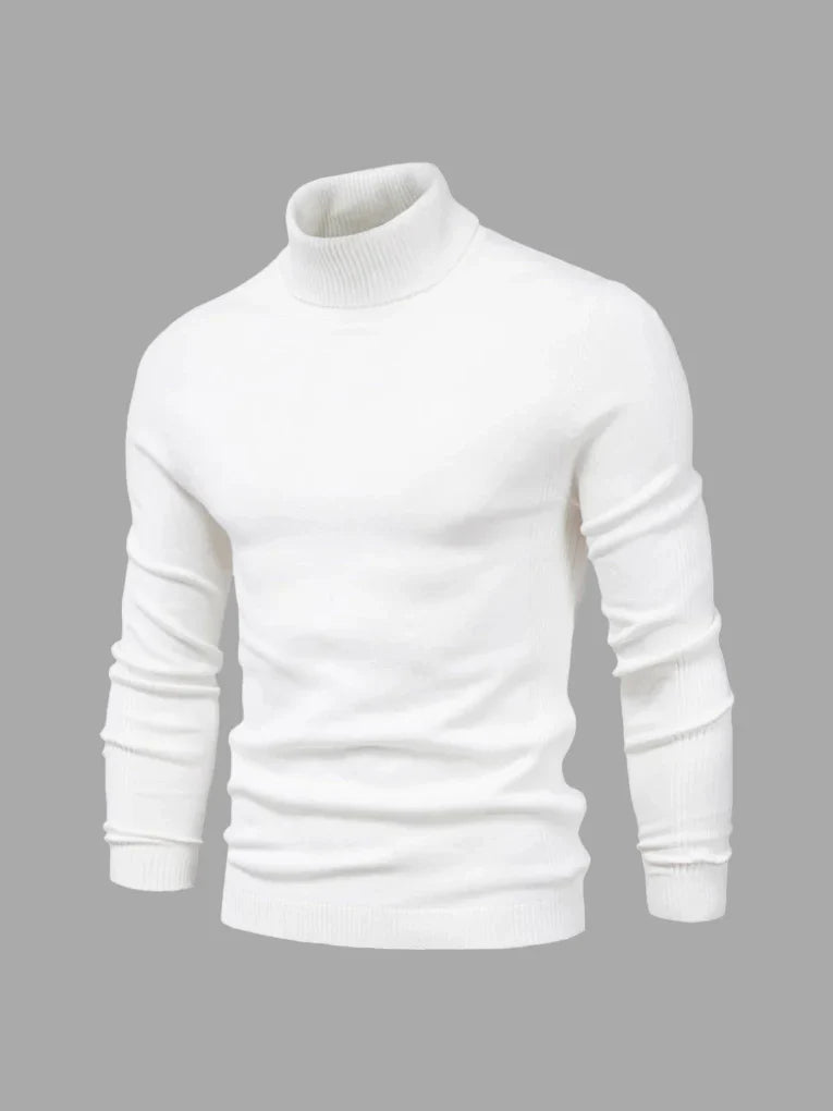Men's Turtleneck Sweater – Washable and Versatile