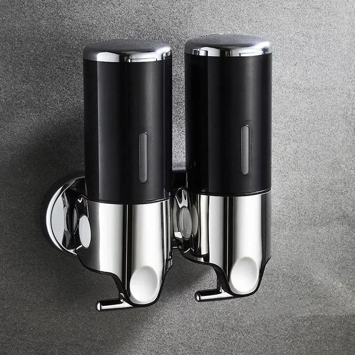 PureFlow - Wall-Mounted Soap Dispenser with Two Compartments for an Elegant Bathroom