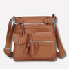 Women's Multi-Pocket Leather Shoulder Bag