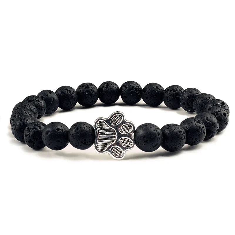 Knotted Paw Bracelet – Natural Stone Design