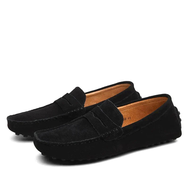 Italian-Style Suede Loafers for Men