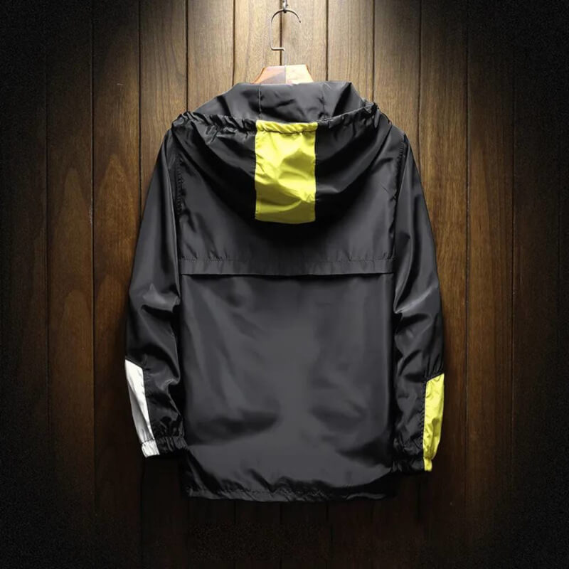 Windbreaker with half-zip and hood – Clarence